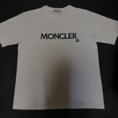 MONCLER ロゴ 刺繍 Tシャツ ホワイト - メルカリ