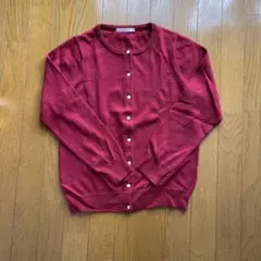 FANEUIL 春秋冬レッドワインカーディガン 長袖のサムネイル