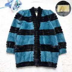 セリーヌ シェアードミンク ロングコート リアルファー 染めミンク XL相当