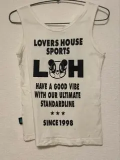 LOVERS HOUSE タンクトップ ロゴプリント