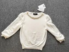 ★本日限定値下げ★【新品未使用 】JUSGLITTY ネックビジュー 袖レース