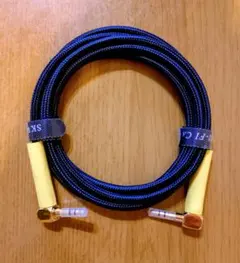 L字型金メッキオーディオケーブル 約1.5m