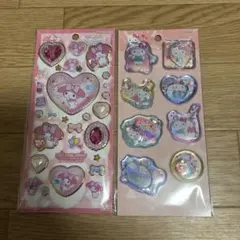 キティー　マイメロ　サンリオ　ウォーターシール　きらきらジュエリーシール