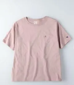 【新品】Champion　ワンポイント無地Ｔシャツ　ピンク　M
