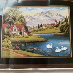インドネシア ミナンカバウ伝統家屋 ジャム・ガダン ベルベット絵画