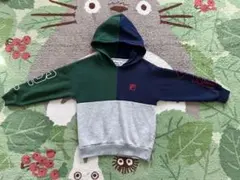 FILA カラーブロック パーカー　裏起毛　分厚め130
