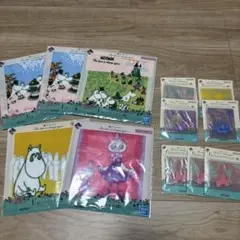 一番くじムーミン F賞コミックスクリアラバーコースター　E賞ハンドタオル