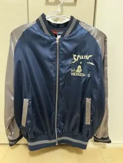 希少 HRM製 リバーシブル 刺繍スカジャン 日本製 4 JAPANESQUE ジャパネスク 日本地図 と 虎頭 刺繍 リバーシブル