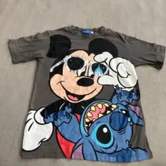 ディズニー Tシャツ ミッキーマウス & スティッチ 半袖 Sサイズ