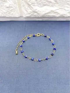 handmade  ラピスラズリ　チェーンブレスレット