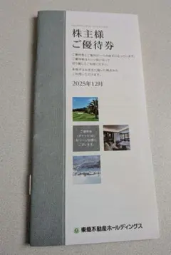 東急不動産ホールディングス株主様ご優待券1,000株以上5,000株未満