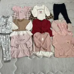 子供服まとめ売り　11点、女の子80〜90