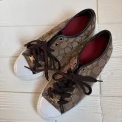 COACH コーチ シグネチャー スニーカー 37（約23.5cm）ブラウンのサムネイル