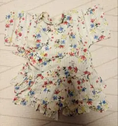 【新品タグ付き】après les cours 花柄甚平 80 女の子