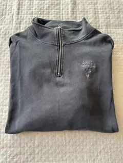 kaoyorinakami カオヨリナカミ　ハーフジップスウェット　ブラック