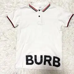 【BURBERRY】半袖鹿子ポロシャツ　白　SP BURBERRY】半袖鹿子ポロシャツ 白 SP - メルカリ