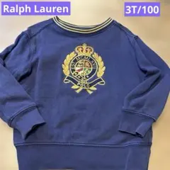Polo Ralph Lauren ネイビー トレーナー 3/3T 100