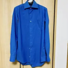 Only オンリー 38/R 青い長袖シャツ 胸ポケット付き