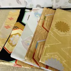 丸帯まとめ売り　16点　リメイク素材① 丸帯まとめ売り 16点 リメイク素材①