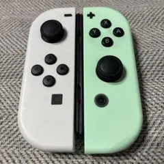 【美品純正完動品】NintendoSwitchジョイコンミントグリーンホワイト①