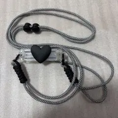 スマホショルダークリップ　調節可能 携帯ストラップ ハート 韓国 ZARA