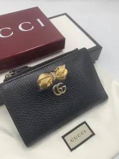 レア】GUCCI グッチ二つ折り財布 折りたたみ財布 蝶々 バタフライ 蝶