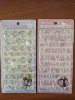 Hello Kitty　ちいかわ　 ボンボンドロップ シール 2個