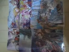 FFBE 幻影戦争 쿠지 引き堂 c賞 6枚 A3クリアポスター