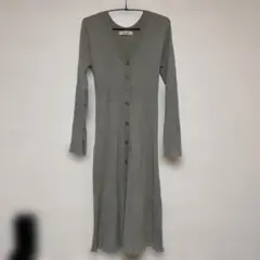 ゆ*き様 COCO DEAL グレー ニットロングワンピース