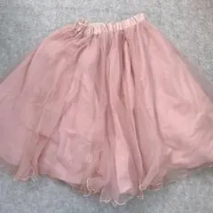 branshes ふんわりチュールスカート 130 くすみピンク