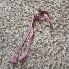 ピンク 編み込み 帯締め