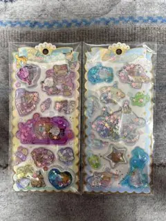 正規品　新品　キラキラウォーターinシール　2つセット　サンリオ