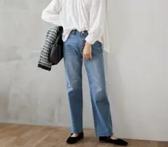 any FAM ストレートデニムパンツ