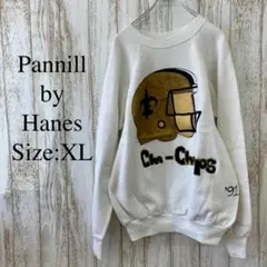 Pannill by Hanes　スウェット　90s　USA製　白　XLのサムネイル