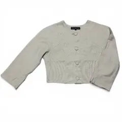 foxeynewyorkフォクシー ノーカラージャケット ベージュ サイズ 38のサムネイル