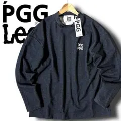 L PGG×LEE 希少コラボ ダンボールニット デニム調メランジ スウェット