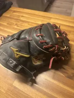 ミズノ 硬式グローブ 黒/赤
