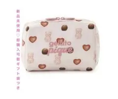 gelato pique ベア＆ハート柄 ポーチ ギフト袋付き　ジェラピケポーチのサムネイル