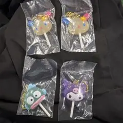 サンリオキャラクターズ　カラフルキャンディチャーム 4個セット