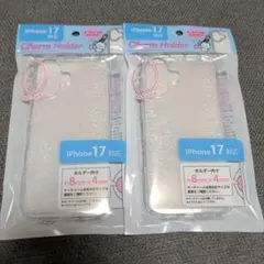 セリア iPhone 17 スマホケース チャームホルダー付きケース