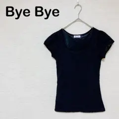 バイバイ レディース トップス レース 半袖 春夏 裏地あり ブラック Mサイズ