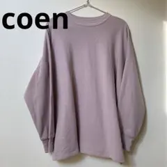 coen USAコットン　カットソースウェット　フリーサイズ　ピンク