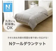 ニトリ Nクール ダウンケット羽毛 肌掛け布団　両面 シングル