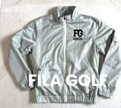 FILA GOLF ジャンパー　L ブロックチェック　ツーウェイ