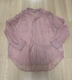 niko and... ピンク シアーシャツ