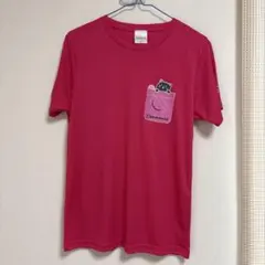 GOSEN Tシャツ ピンク 猫柄 Sサイズのサムネイル