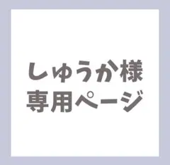 しゅうか様専用ページ