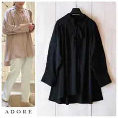 ◆幻◆ 希少新品　定価3.2万円 ADORE　ジョーゼットブラウス　フォーマル ◇幻◇希少美品 定価3.2万円 ADORE ライトジョーゼットブラウス VERY