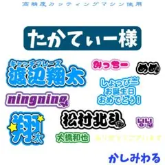 たかてぃー 様専用　ミニうちわ文字　ステッカー