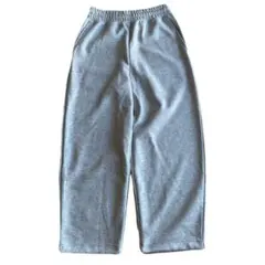 ユニクロシー UNIQLO:C スウェットワイドパンツ グレー S